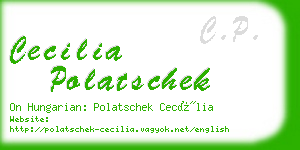 cecilia polatschek business card